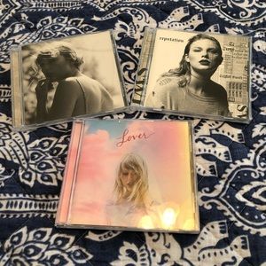 Taylor Swift CD’s 3 - Folklore, Reputation, Lover